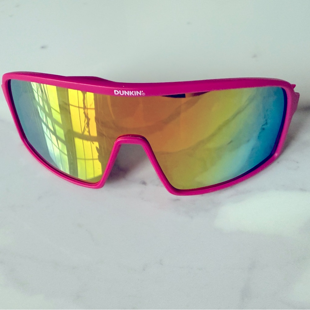 RARE Dunkin' Donuts Ski Glasses Sunglasses Shades Mirrored Lenses OS